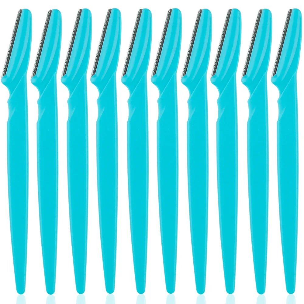3/4/10Pcs Eyebrow Trimmer Face Blade Shaver Portable Eye Brow Epilation Hair Removal Safety Eyebrow Cutting Woman Makeup Tools - Tasawoq