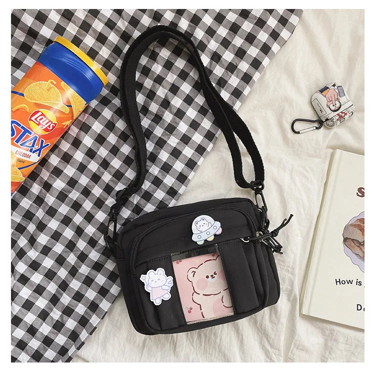 New Kawaii Bag Girls 2025 New JK Transparent Bag Small Crossbody Bag For Women Purses and Handbags Shoulder Bag Itabag Bolso - Tasawoq