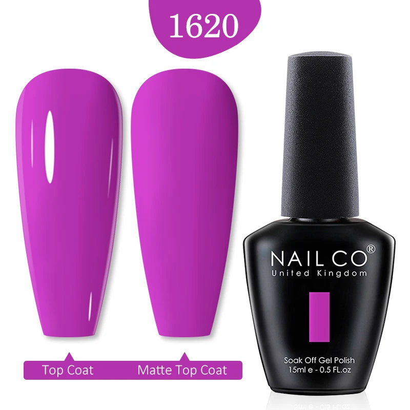 NAILCO Red Colors Series 15ML Nail Gel Polish Nail Supplies Semi Permanent For Nail Art Manicure Soak Off LED UV Hybrid Varnish - Tasawoq