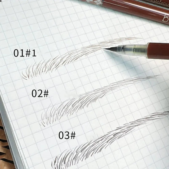 0.01mm Ultra Fine Liquid Eyebrow Pen Waterproof Natural Color Not Smudge Eyebrow BIYA Makeup Pencil - Tasawoq