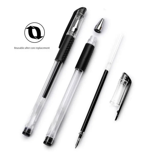 35/25pcs Gel Pen Set School Supplies Black Blue Red Ink Color 0.5mm Ballpoint Pen Kawaii PenWriting Tool School OfficeStationery