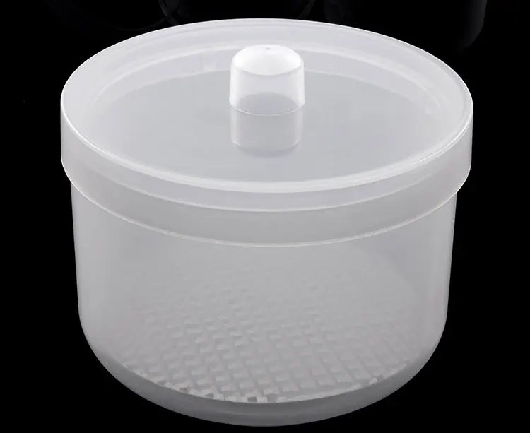 Nail Drill Bits Disinfection Box Double Layer Filtration Cleaning Box Manicure Storage Case Nail Brush Cleaning Container - Tasawoq