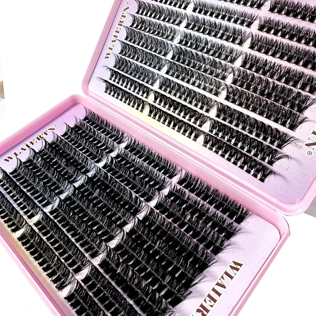 Faux Mink Eyelashes 540Cluster C Curled 9-16mm Mixed Natural Eyelash Extension 3D Russian Strip Personal Eyelash Makeup Tool - Tasawoq