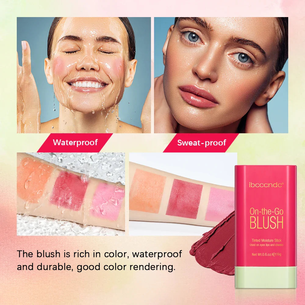 pixiBlush Cosmetic Blush Makeup Products Make Up Blusher Cosmetics Pink Blush in Bar Korean Palette Long lasting Matte Stick - Tasawoq