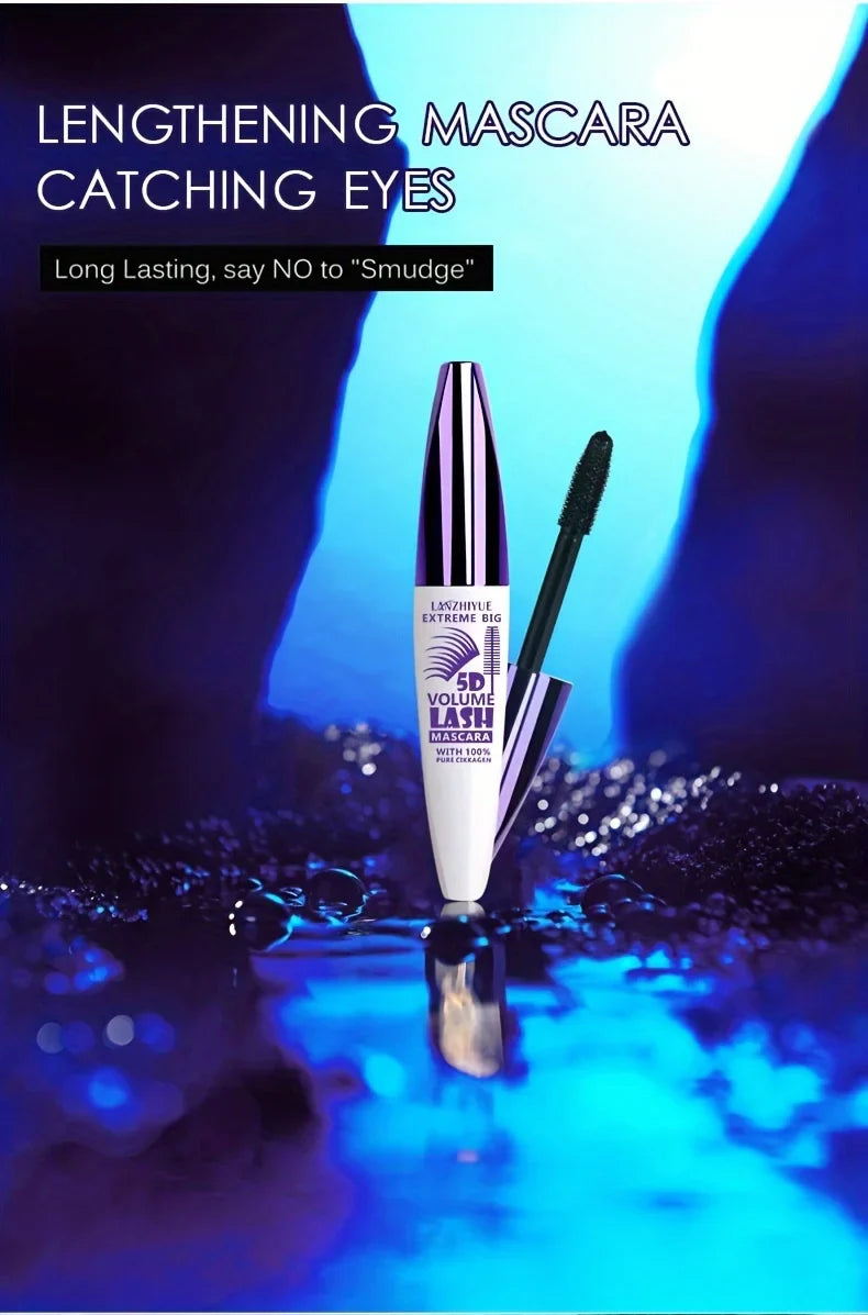 5D Extreme Volume Lash Mascara,Waterproof And Long-Lasting,Natural Thickening And Curling Eyelash Extension - Tasawoq