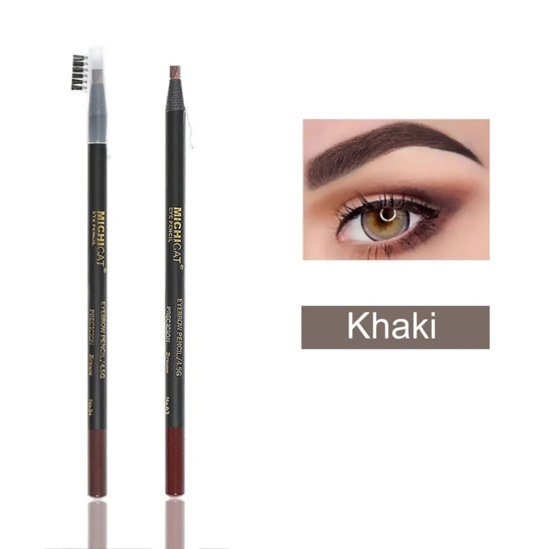 1PC Eyebrow Pencil Waterproof Microblading Eyebrow Pen Tint Tattoo Eyebrows Makeup 6 Colors Natural Long Lasting Eye Brow Pencil - Tasawoq