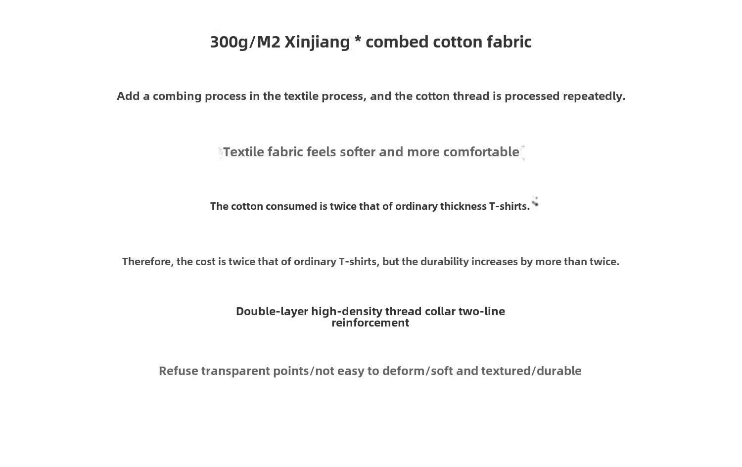 Summer Cotton Heavy Duty 300grams American Pure Cotton Short Sleeves T-shirt Men Casual Base Top Oversized T Shirt - Tasawoq