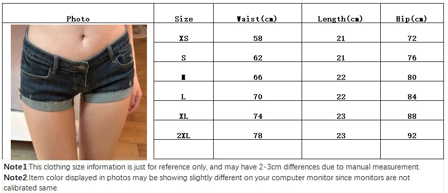 Summer New Women Korean Denim Shorts Pants Lady Low Waist Elastic Slim Fit Hot Pants Female Sexy Deep Blue Hip Wrapping Jeans - Tasawoq