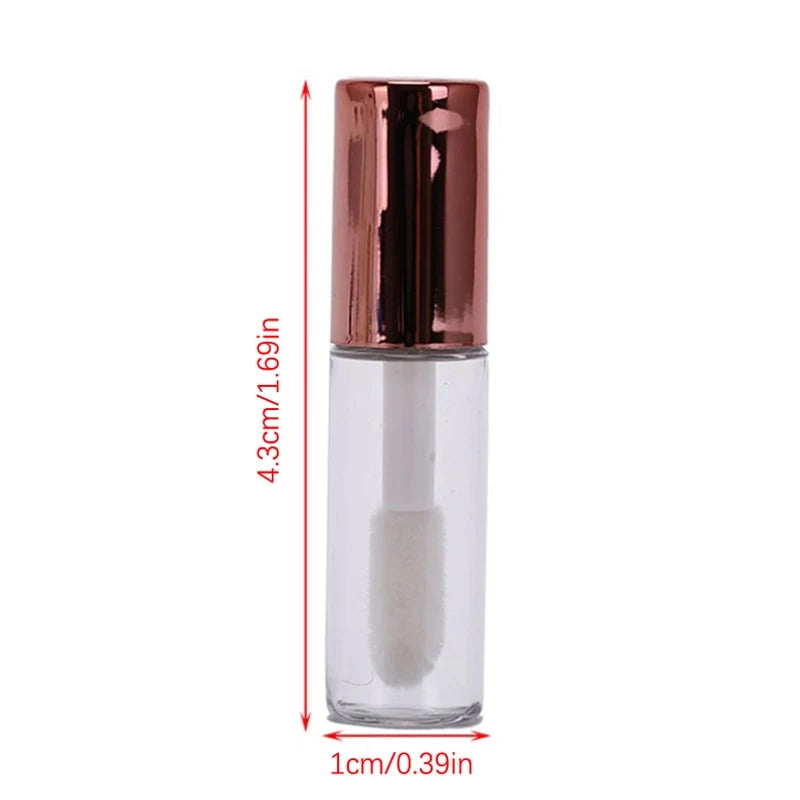 10pcs 1.2ML Empty Lip Gloss Tube Plastic Refillable Bottles Liquid Lipstick Container lipgloss Sample Bottle - Tasawoq