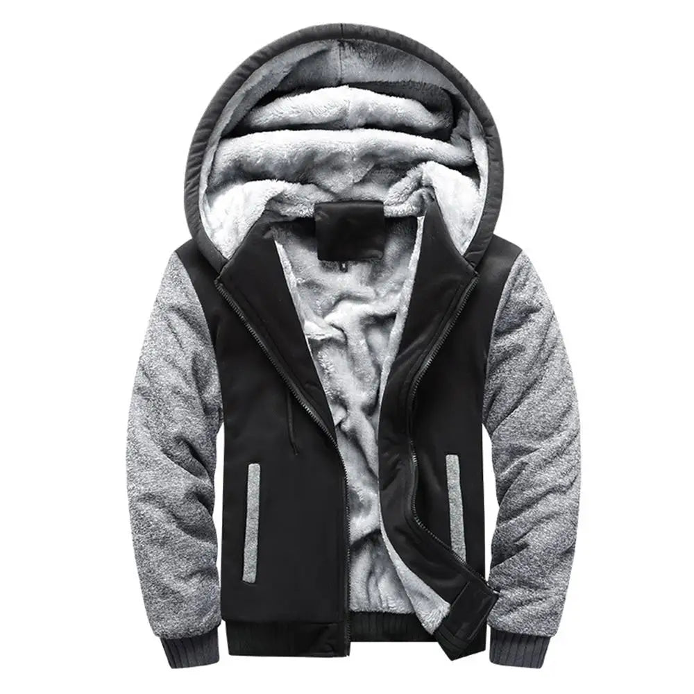 Men's Jacket Camouflage Thicken Winter Jackets for Men Fleece Long Sleeve Coat Man Casual Hoodies Streetwear Men's Coats - Tasawoq