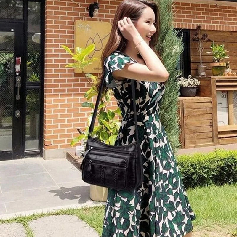 Women's Bag 2025 Trend Korean Handbags Designer Luxury Brand Ladies Shoulder Bags Soft Leather Fashion Versatile Crossbody Bag - Tasawoq