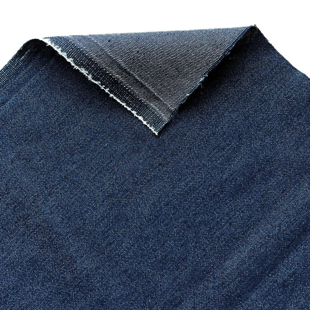 Vintage Cotton Blue Denim Fabric Light Thin Soft Cloth for DIY Dolls Clothing Jeans Dress Bag Cap Apron Crafts Manual Material - Tasawoq