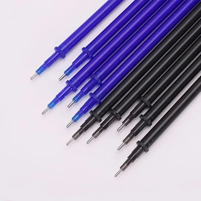 0.5mm Erasable Gel Pen Set 6 Colors Ink Writing Gel Pens Refills Rods Washable Handle for School Office Stationery Supplies