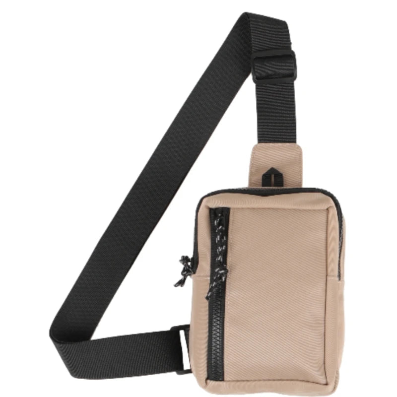 Casual single-shoulder crossbody mini chest bag for men and women, perfect for carrying a phone while running, jogging, or worki - Tasawoq