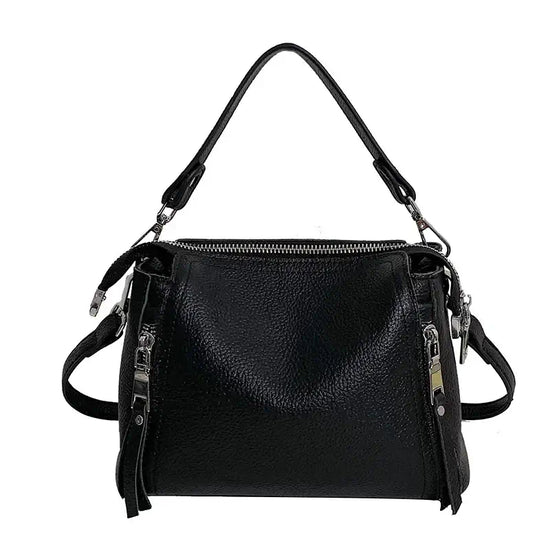 100% Genuine Leather Women Handbags Cowhide Women Shoulder bag Fashion Luxury Ladies Messenger Bags High Quality Female Tote bag - Tasawoq