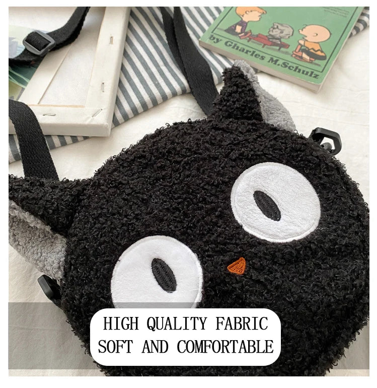 Japanese Style Kawaii Bag Women Cartoon Plush Shoulder Bag for Women New Crossbody Bag Small Phone Purse Bolsa Feminina - Tasawoq