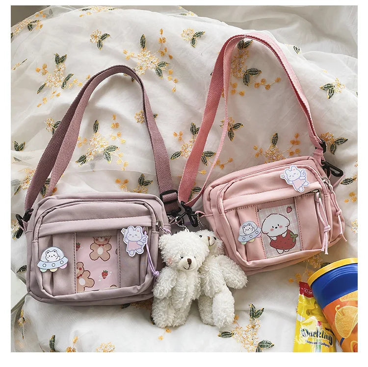 New Kawaii Bag Girls 2025 New JK Transparent Bag Small Crossbody Bag For Women Purses and Handbags Shoulder Bag Itabag Bolso - Tasawoq