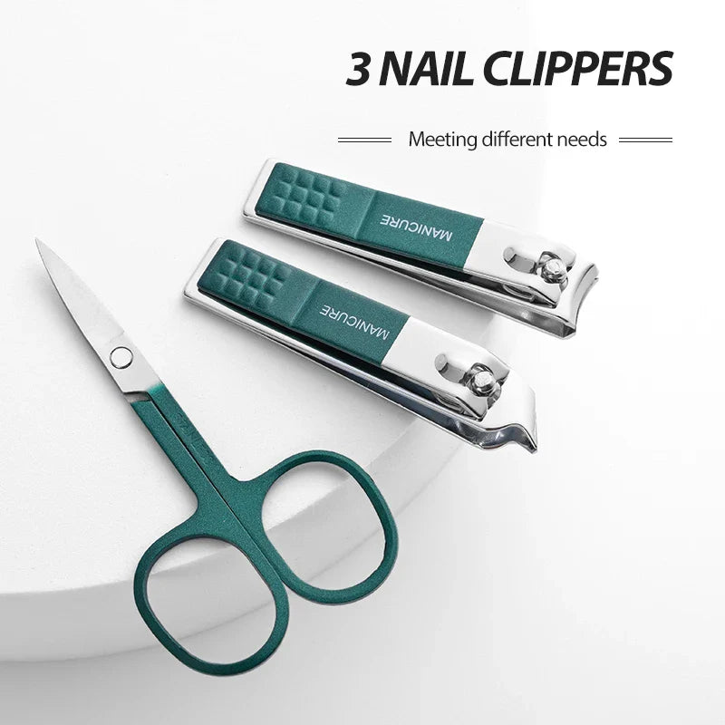 Nail Scissors Set Household High End Mens And Womens Special Nail Clippers Manicure Beauty Tools 6 Piece Portable Household - Tasawoq