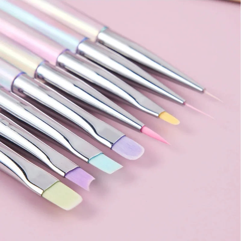 Nail Design Art Pen Aurora Transparent Brush Painting Brush Uv Gel Extension Drawing Carving Pen Diy Manicure Tool Nail Brush - Tasawoq