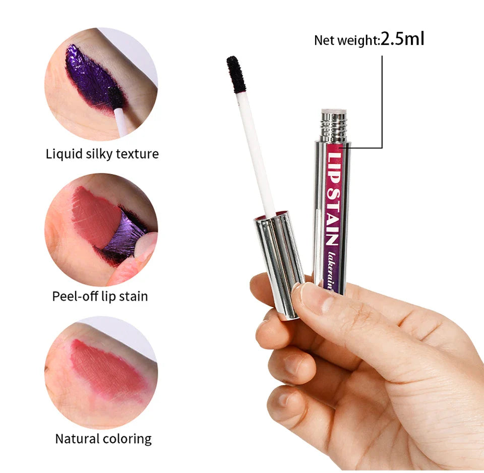 Long Lasting Lip Inks Korean Matte Lip Tint Peel Off Matte Tick for Lips Stick Free Shipping Liquid Lipstick Waterproof Makeup - Tasawoq