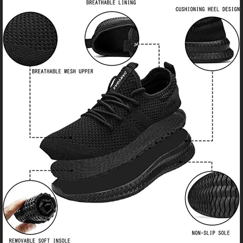 2022 Shoes for Men High Quality Male Sneakers Breathable Fashion Gym Casual Light Walking Plus Size Footwear Zapatillas Hombre - Tasawoq