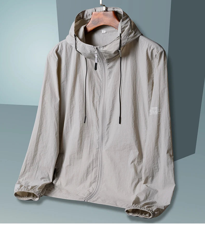 2025 Summer Hooded Jacket Men Women Sun Protection Clothing Fishing Hunting Clothes Quick Dry Skin Windbreaker - Tasawoq