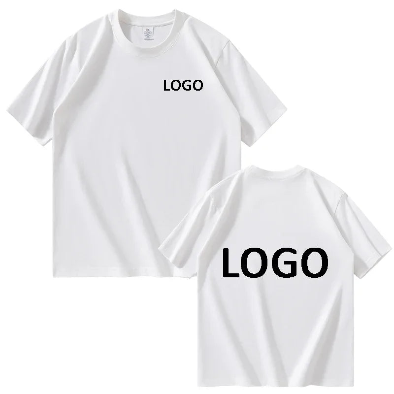 Customized Cotton Printed T-shirts Men Fashion Short Sleeve Tshirt Women Personality Casual Streetwear Tee Tops Camiseta - Tasawoq