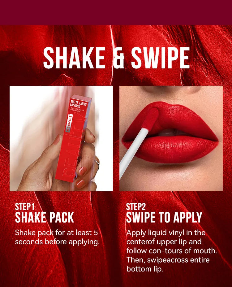 Matte Ink Liquid Lipstick Long Lasting Velvet Nude Lip Gloss Non-stick Cup Waterproof Lips Tint Waterproof Make Up - Tasawoq