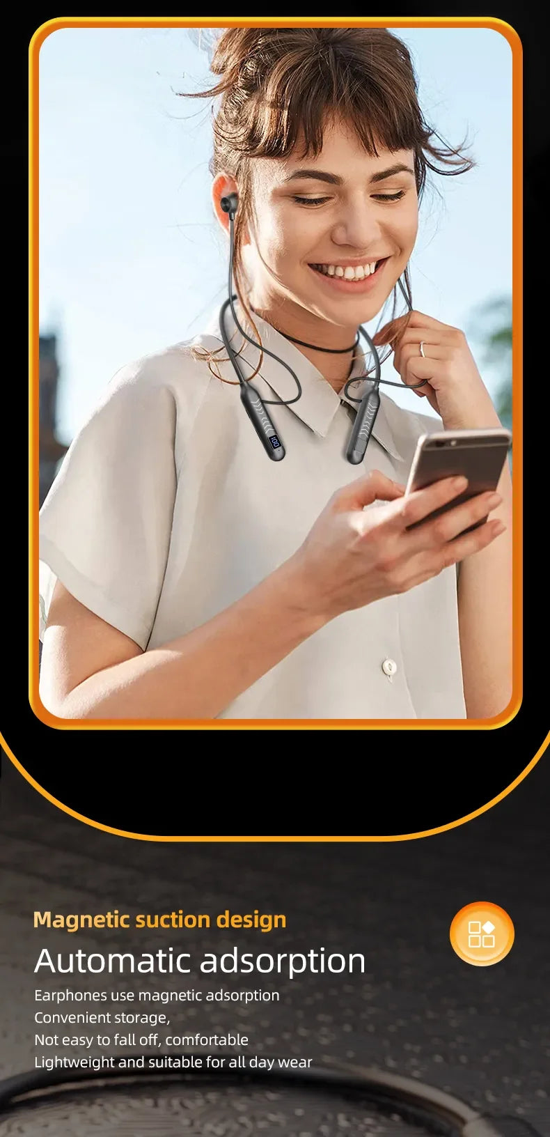 2023 New True Wireless BT Headphones: High Quality, Long Life, Digital Display and Pluggable Memory Card Playback! - Tasawoq