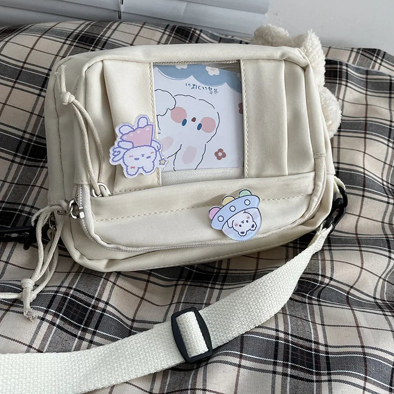 New Kawaii Bag Girls 2025 New JK Transparent Bag Small Crossbody Bag For Women Purses and Handbags Shoulder Bag Itabag Bolso - Tasawoq