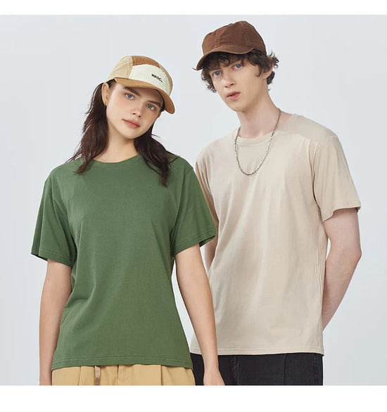 Good Mental State Pure Cotton Short Sleeved t-shirt For Men Women 2024 Summer New Tee Clothes Loose Casual Cartoon Oversized Top - Tasawoq