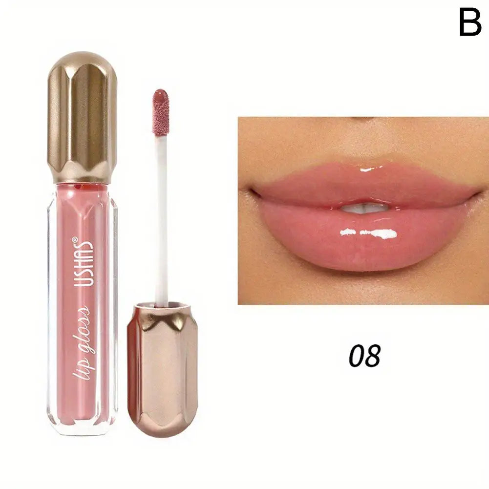 Mirror Pearl Lip Gloss Waterproof Long Lasting Moisturizing Lipstick Shine Glitter Lip Gloss Women Makeup Cosmetic - Tasawoq