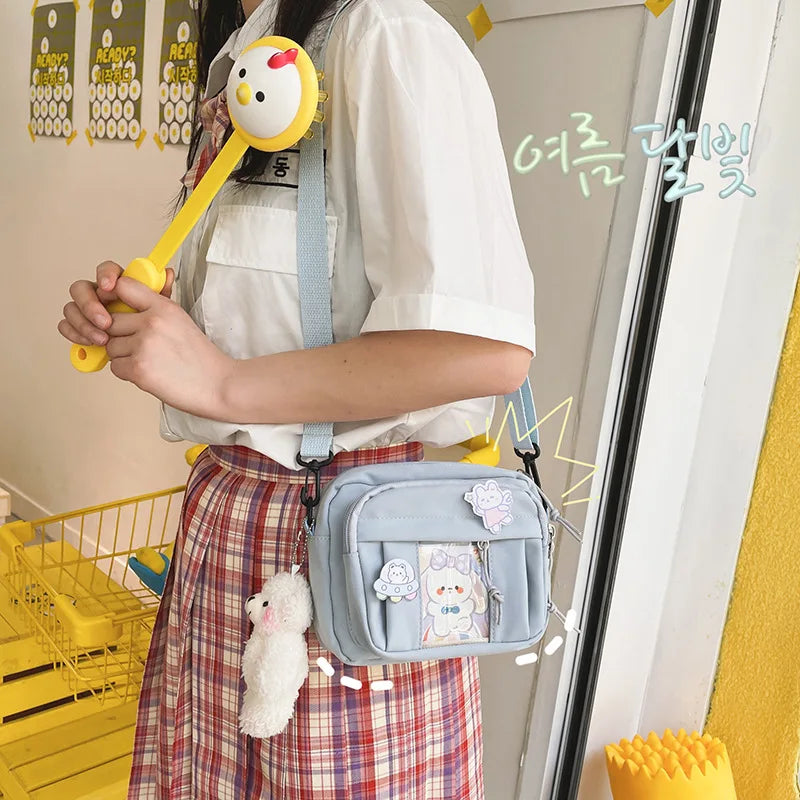 New Kawaii Bag Girls 2025 New JK Transparent Bag Small Crossbody Bag For Women Purses and Handbags Shoulder Bag Itabag Bolso - Tasawoq
