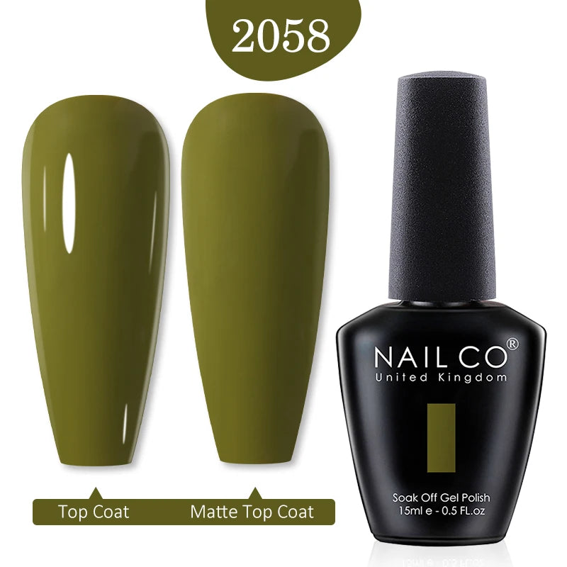 NAILCO Red Colors Series 15ML Nail Gel Polish Nail Supplies Semi Permanent For Nail Art Manicure Soak Off LED UV Hybrid Varnish - Tasawoq