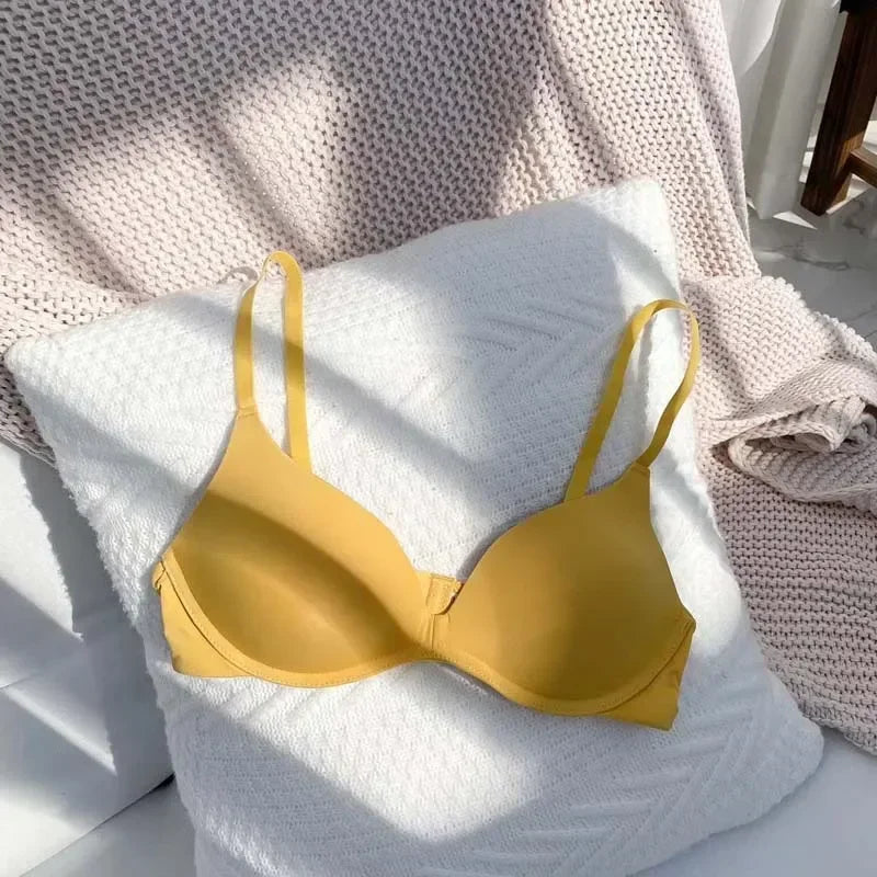Backless Bras for Women Seamless Underwear Sexy Lingerie 3/4 Cup Bralette Top Wireless Brassiere Intimates Comfort T Shirt Bra - Tasawoq