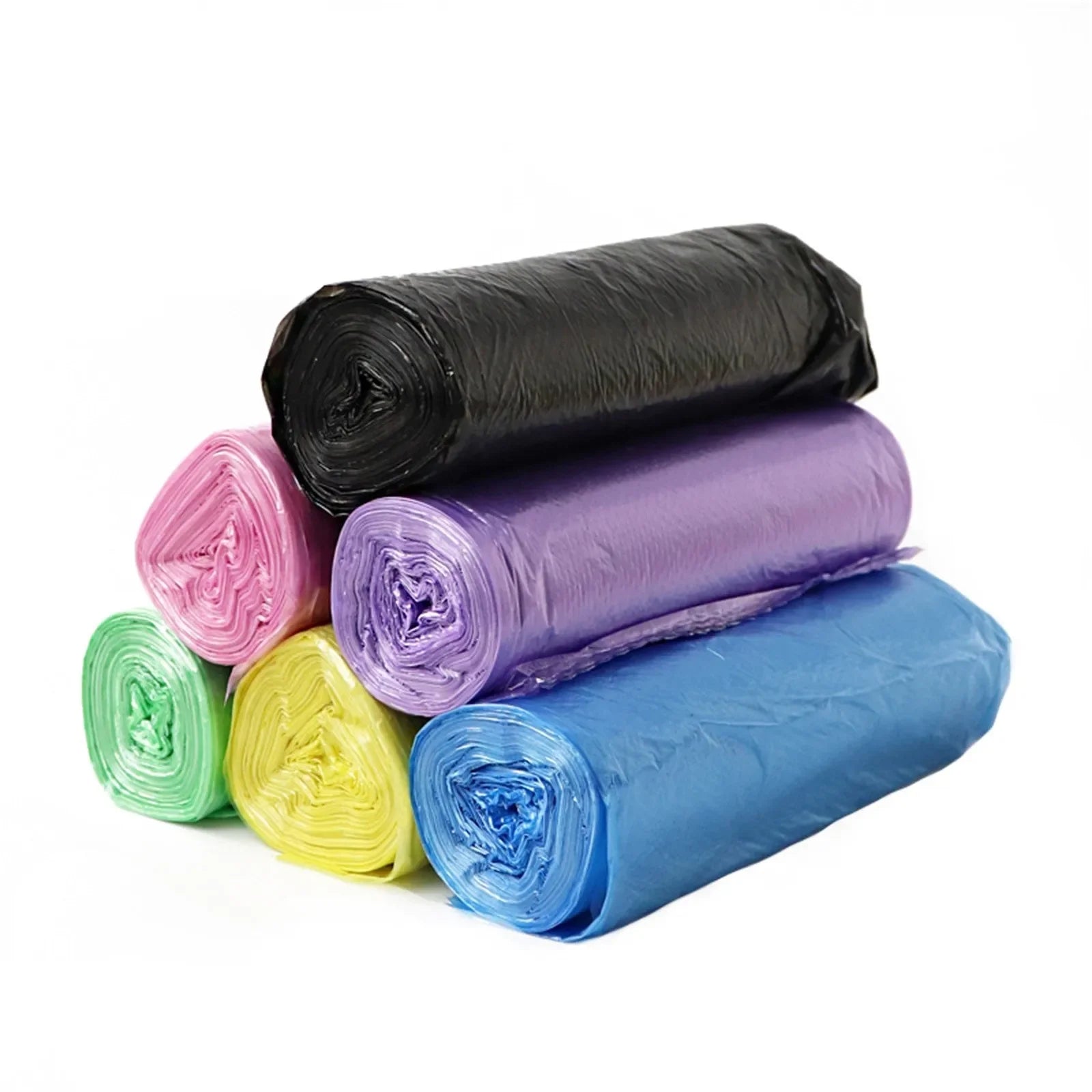 5 Rolls 100 Counts Disposable Small Trash Bags Portable Pe Rubbish Bags Wastebasket Bags Small Garbage Bags Office Kitchen Waste - Tasawoq