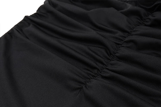 WhereMery Elegant Women Solid Sleeveless Slim Dress Aesthetic Oblique Strap Backless Prom Dresses Fashion Evening Party Clothing - Tasawoq