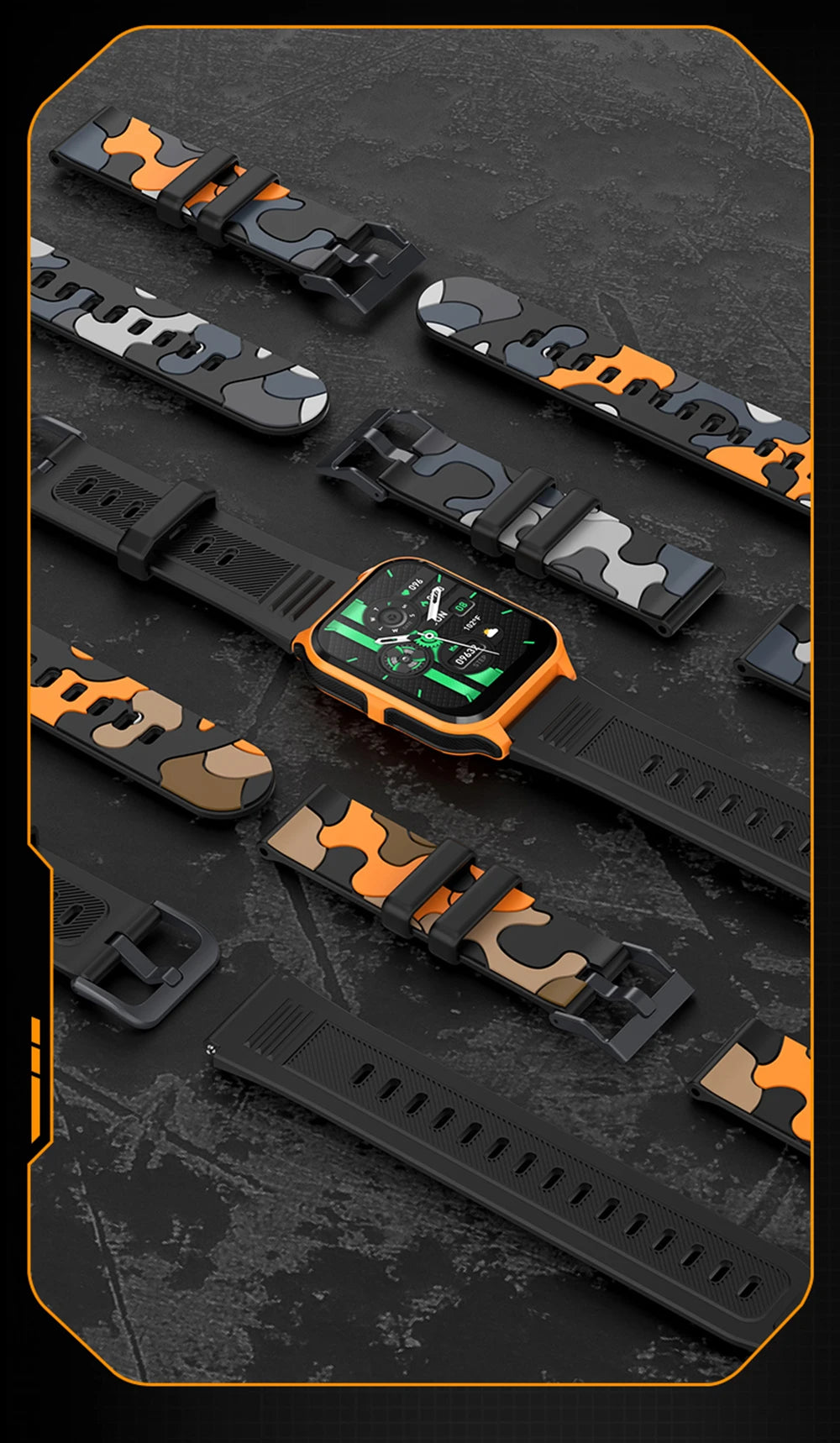 COLMI P73 1.9" Outdoor Military Smart Watch Men Bluetooth Call Smartwatch For Xiaomi Android IOS, IP68 Waterproof Fitness Watch - Tasawoq