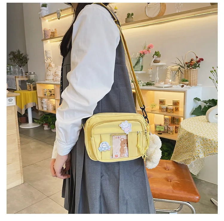 New Kawaii Bag Girls 2025 New JK Transparent Bag Small Crossbody Bag For Women Purses and Handbags Shoulder Bag Itabag Bolso - Tasawoq