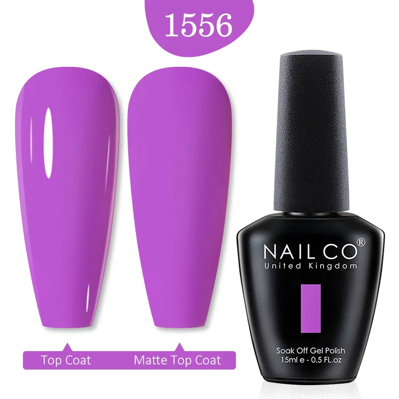 NAILCO Red Colors Series 15ML Nail Gel Polish Nail Supplies Semi Permanent For Nail Art Manicure Soak Off LED UV Hybrid Varnish - Tasawoq