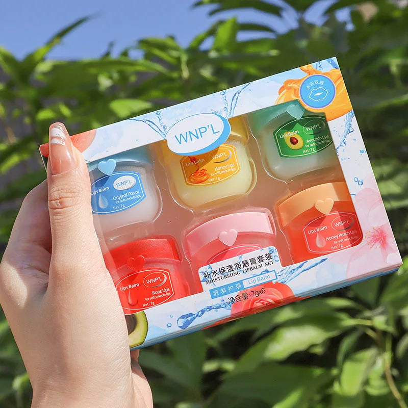 New 4/6/8pcs Moisturizing Lip Balm Sets Lipstick Makeup Natural Plant Base Moisturizer Lip Balm Anti-Cracking Lips Skin Care - Tasawoq