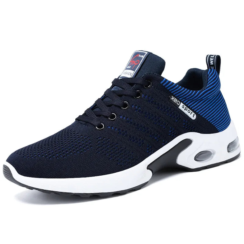 Shoes men 2025 new trend men's shoes breathable lace-up running shoes Korean version light casual sports shoes - Tasawoq