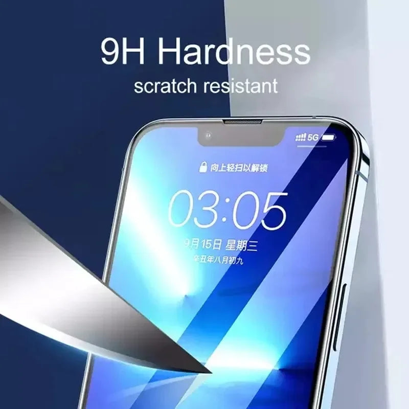 1-5PCS 9D Screen Protector Tempered Glass for IPhone 15 14 13 12 11 Pro Max Protective Glass for IPhone X XR XS Max 7 8 14 Plus - Tasawoq