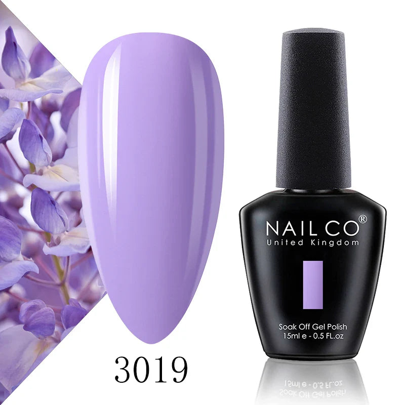 NAILCO 15ml Fresh Series Gel Nail Polish Design UV&LED Nail Gel Spring Summer Color Vernis Nail Art Glitter All For Manicure Set - Tasawoq