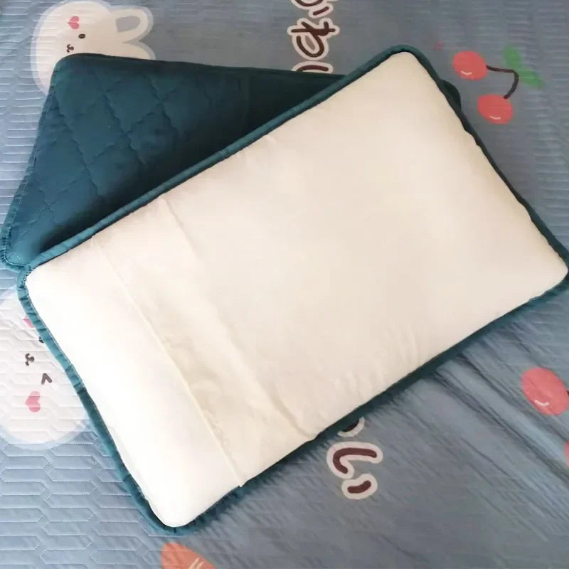 2 Pieces Waterproof Pillowcase Anti Stain Machine Washable Pillow Cover Bedroom Decoration Suitable For With Children And Pets - Tasawoq