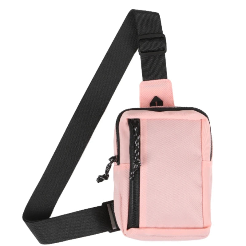 Casual single-shoulder crossbody mini chest bag for men and women, perfect for carrying a phone while running, jogging, or worki - Tasawoq