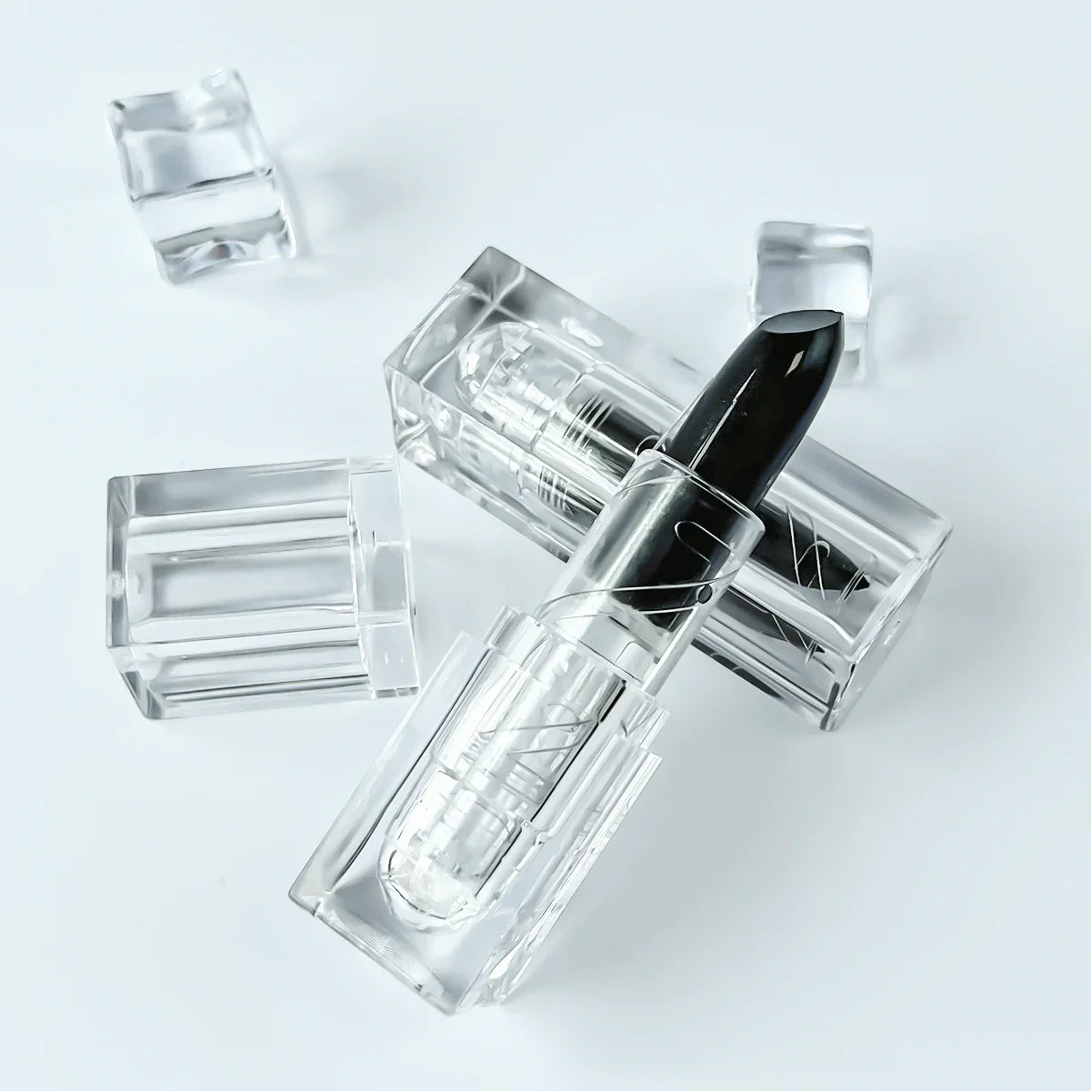 Waterproof Glitter Lipstick Sexy Black Lip Gloss Shiny Lip Tint Cosmetics Halloween Lips Makeup - Tasawoq
