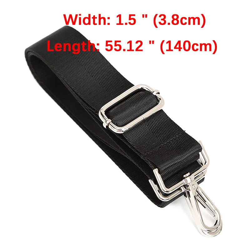 80-140CM Replacement Shoulder Bag Strap For Briefcase Men Crossbody Shoulder Bags Strap Adjustable Black Women Bag Accessories - Tasawoq