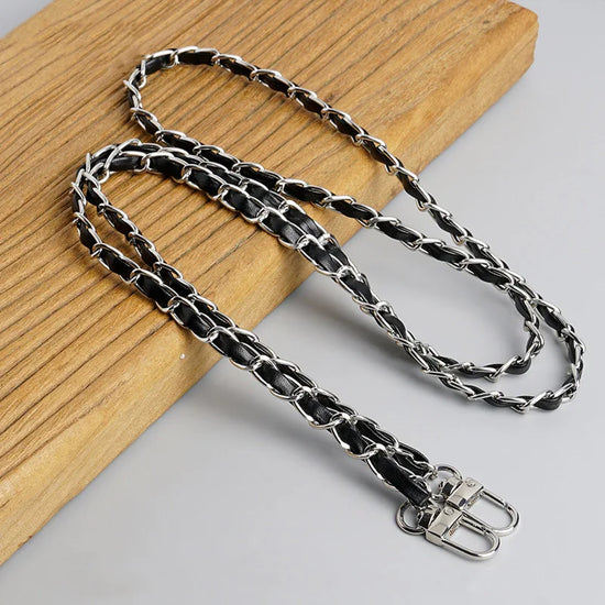 120cm Purse Chain Strap Crossbody Handbag Chains Replacement Leather Shoulder Bag Chain Straps Diy Women Girl Bag Part Accessory - Tasawoq