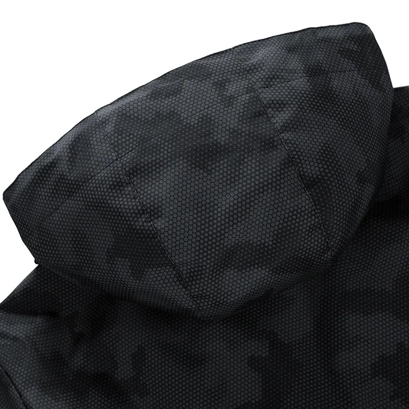 Hooded Hiking Jacket Men Outdoor Bomber Jackets Waterproof Windbreaker 2024 Spring Autumn Sports Casual Cargo Jackets Mens Coats - Tasawoq